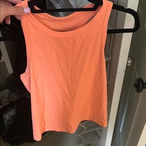 Sleeveless Orange Top